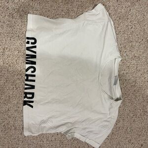 Gymshark Cream Tee with Black Logo